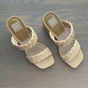 Dolce Vita Natie Raffia Woven Sandals